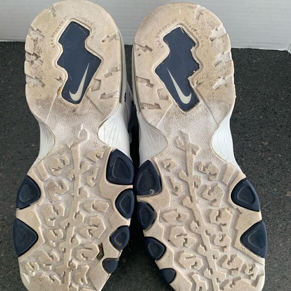 Nike Air Max White Midnight Navy Blue 7Y/ 8 woman - Picture 12 of 12